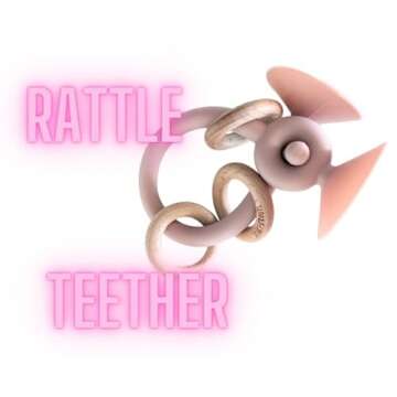 Smart Sprouts Montessori Silicone Baby Teething Toy with Suction Cups for Infant Toddler Ages 6M+, B...