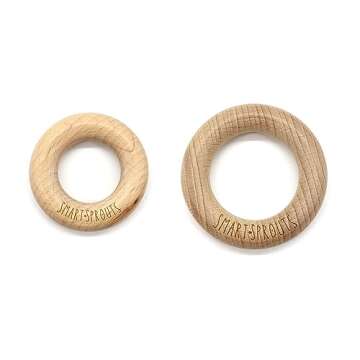 Smart Sprouts Montessori Silicone Baby Teething Toy with Suction Cups for Infant Toddler Ages 6M+, BPA Free (Rose Pink)