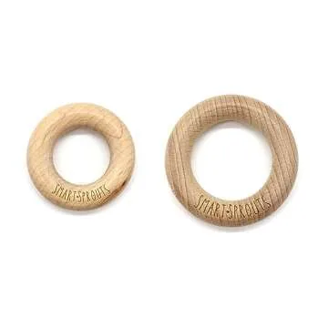 Smart Sprouts Montessori Silicone Baby Teething Toy with Suction Cups for Infant Toddler Ages 6M+, BPA Free (Rose Pink)