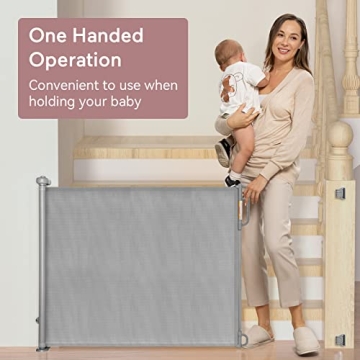 Momcozy Retractable Baby and Dog Gate for Home Safety