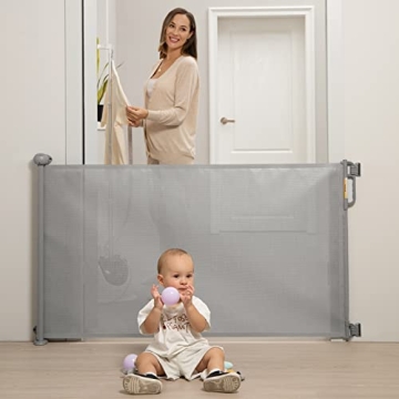 Momcozy Retractable Baby and Dog Gate for Home Safety