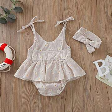 Charming Daisy Playsuits for Baby Girls - Summer Outfit