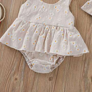 Charming Daisy Playsuits for Baby Girls - Summer Outfit