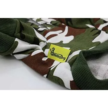 DroolingDog Dog Clothes Boy Dog Shirts Pet Dog Clothing Cat Costume Dog Camo Hoodie T Shirt for Small Dogs, Medium, Green