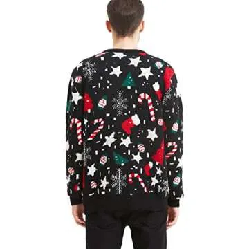 *daisysboutique* Men's Holiday Reindeer Snowman Santa Snowflakes Sweater