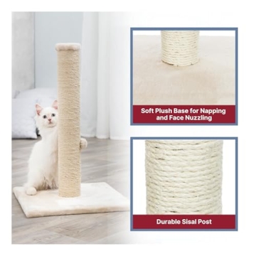 TRIXIE Parla Cat Scratching Post - Durable and Cozy