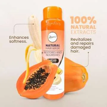 ANYELUZ Hair Mask with Banana and Fruit Extracts – Nourishing Treatment for Dry and Damaged Hair, Restores Shine and Strength