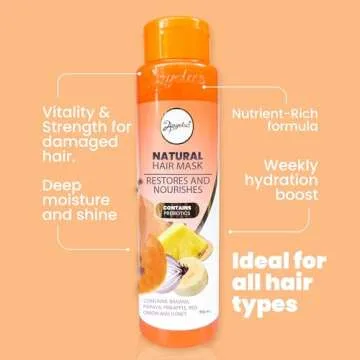 ANYELUZ Hair Mask with Banana and Fruit Extracts – Nourishing Treatment for Dry and Damaged Hair, Restores Shine and Strength