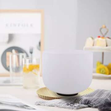 7inch 8inch 9inch Crystal singing bowls set sound bowl for healing Mindfulness, Meditation, Yoga, Spiritual and Body Healing Chakra Bowl (7C+8G+9E, 7inch+8inch+9inch with Travel bag)