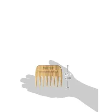 Small Eco-Friendly Ash Wood Comb for Curly Hair