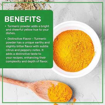 Organic Turmeric Powder 1 Pound - High Curcumin Content