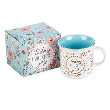 Joyful Bloom Coffee Mug - Choose Joy Floral Design