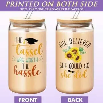 Graduation Gifts for Her - 2024 Gift Box with Can Glass