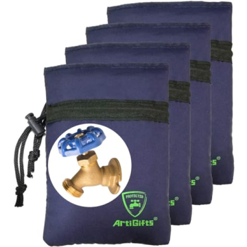 ArtiGifts Pro Outdoor Water Faucet Cover Socks – Winter Protection, 4 Set