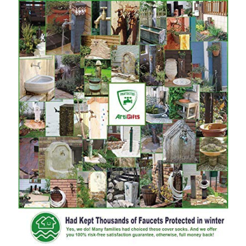 ArtiGifts Pro Outdoor Faucet Cover Socks for Winter Use