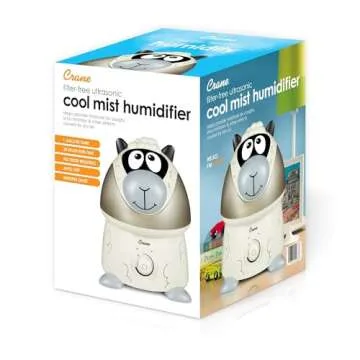 Crane Adorables Ultrasonic Humidifiers for Bedroom and Baby Nursery, 1 Gallon Cool Mist Air Humidifier for Large Room or Kid's Room, Humidifier Filters Optional, Sheep