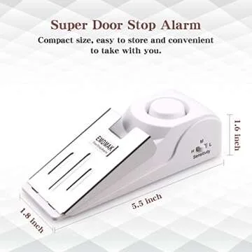 EMDMAK Door Stop Alarm with Loud 120DB Siren