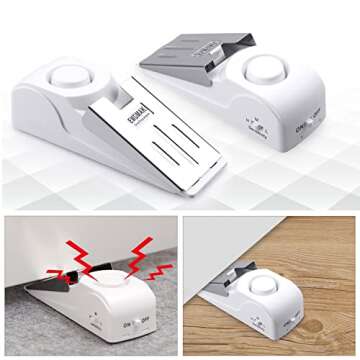 EMDMAK Door Stop Alarm with Loud 120DB Siren