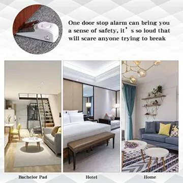 EMDMAK Door Stop Alarm with Loud 120DB Siren