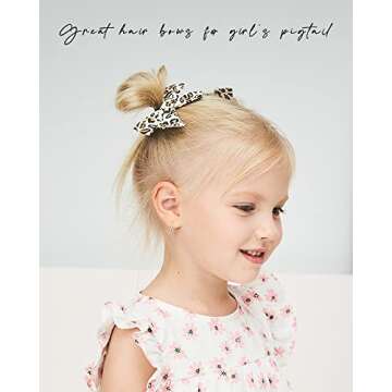 Jollybows 20PCS 3.5 Inches Baby Girls Linen Hair Bows Clips 10 Colors Fully Lined Hair Barrettes Accessories for Babies Infant Toddlers Kids in Pair