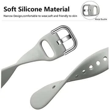 GEAK Compatible with Fitbit Charge 3 Bands/fitbit Charge 4 bands for Women, Slim Soft Silicon Replac...