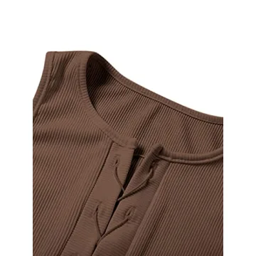 Remidoo Women's Sexy Sleeveless Lace Up Crop Top