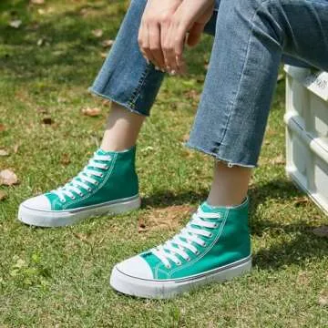 Shop ZGR Womens High Top Canvas Sneakers for Comfort & Style