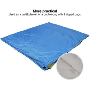 REDCAMP Ultra Lightweight Sleeping Bag for Backpacking, Comfort for Adults Warm Weather, with Compression Sack Blue (75"x 32.5")