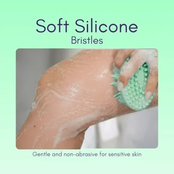 Avilana Silicone Exfoliating Body Scrubber for Smooth Skin