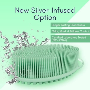 Avilana Silicone Exfoliating Body Scrubber for Smooth Skin