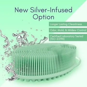Avilana Silicone Exfoliating Body Scrubber for Smooth Skin
