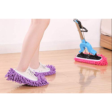 Tamicy Mop Slippers Shoes 5 Pairs - Soft Microfiber Covers