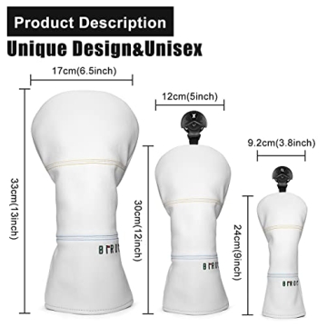 Stylish Golf Headcovers Premium Leather Waterproof Design