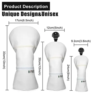 Stylish Golf Headcovers Premium Leather Waterproof Design