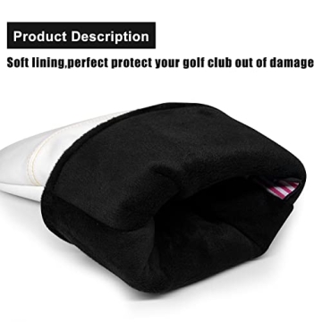 Stylish Golf Headcovers Premium Leather Waterproof Design