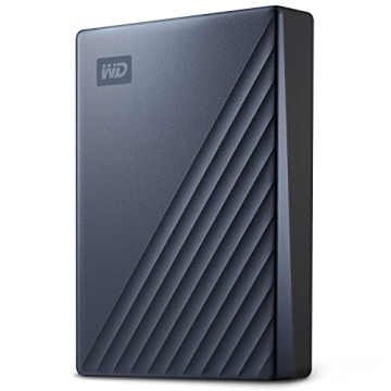 WD 2TB My Passport Ultra, Blue, Portable External Hard Drive, backup software with defense against r...
