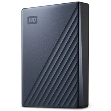 WD 2TB My Passport Ultra, Blue, Portable External Hard Drive, backup software with defense against r...