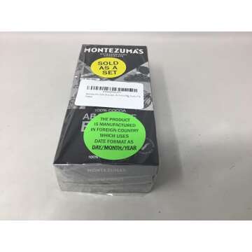 Montezuma Dark Chocolate Absolute Black 100% Cocoa 90g (Pack of 3)