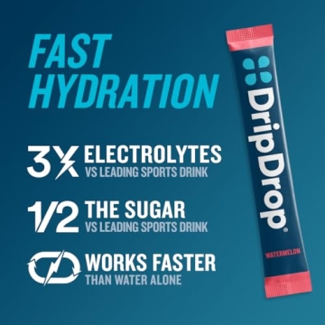 DripDrop Hydration Powder - Watermelon Electrolyte Drink Mix