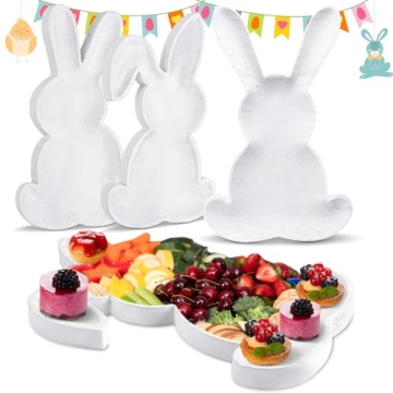 Charming Bunny Serving Trays for Easter Celebrations