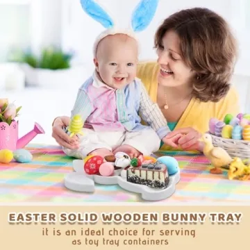 Charming Bunny Serving Trays for Easter Celebrations