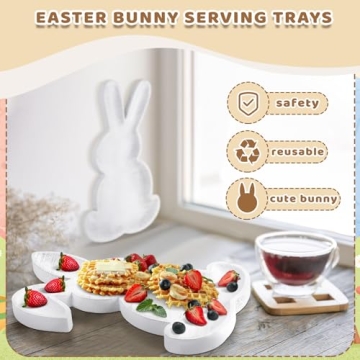 Charming Bunny Serving Trays for Easter Celebrations