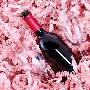 1 Lb Light Pink Crinkle Shredded Filler Paper for Gifts