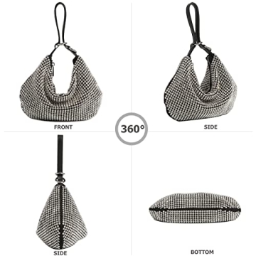 Sweetovo Sparkly Rhinestone Evening Bag for Women