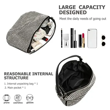 Sweetovo Sparkly Rhinestone Evening Bag for Women