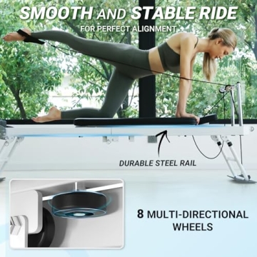 PAETA Foldable Pilates Reformer for All Fitness Levels