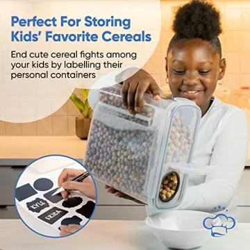 4L Airtight Cereal Storage Containers Set BPA-Free