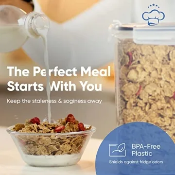 4L Airtight Cereal Storage Containers Set BPA-Free