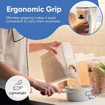 4L Airtight Cereal Storage Containers Set BPA-Free