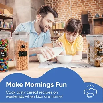 4L Airtight Cereal Storage Containers Set BPA-Free